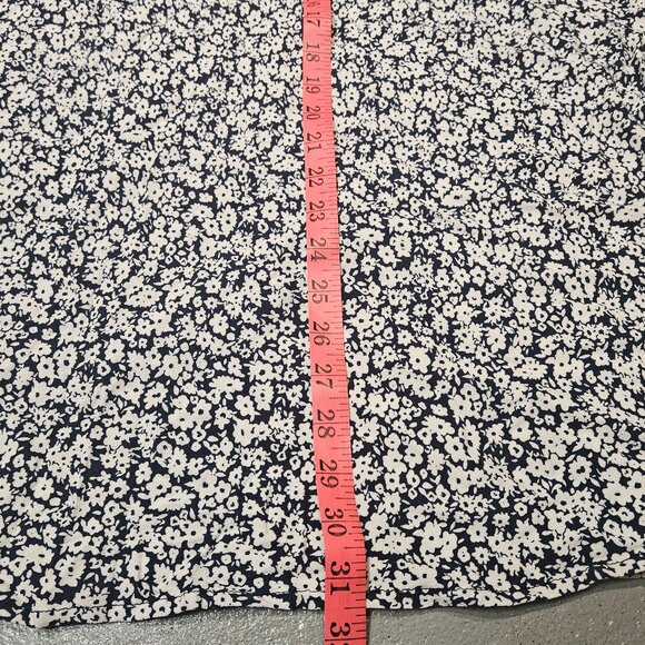 Ditzy Floral Midi Skirt with slit XL - Picture 3 of 5